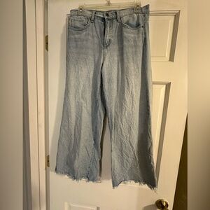 Light Blue Wide-Leg Women Jeans